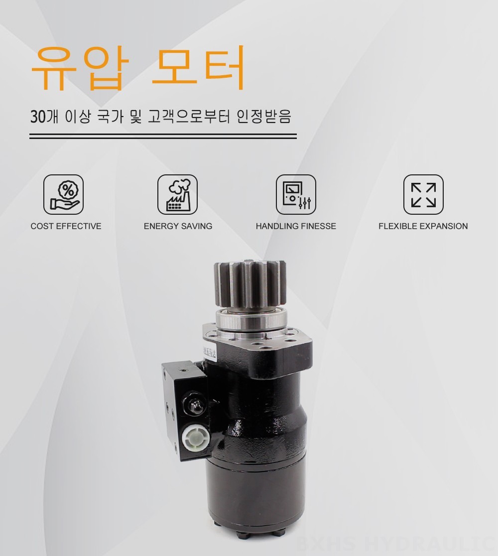 BMR 사이클로이드 유압 모터 50 cc/r 38 Lpm 유압 모터